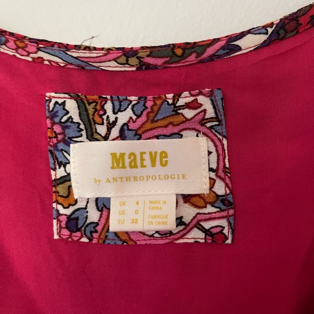 Maeve Anthropologie Patchwork Paisley Button-Front Sleeveless Maxi Dress 🌺 - Picture 3 of 5
